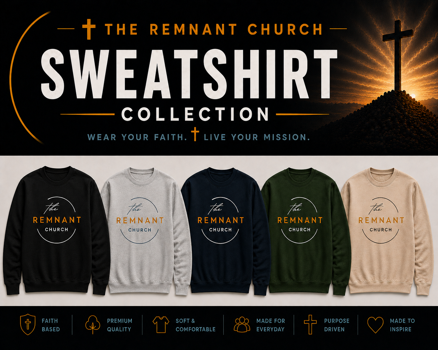 Remnant Merch Crewneck Sweatshirts