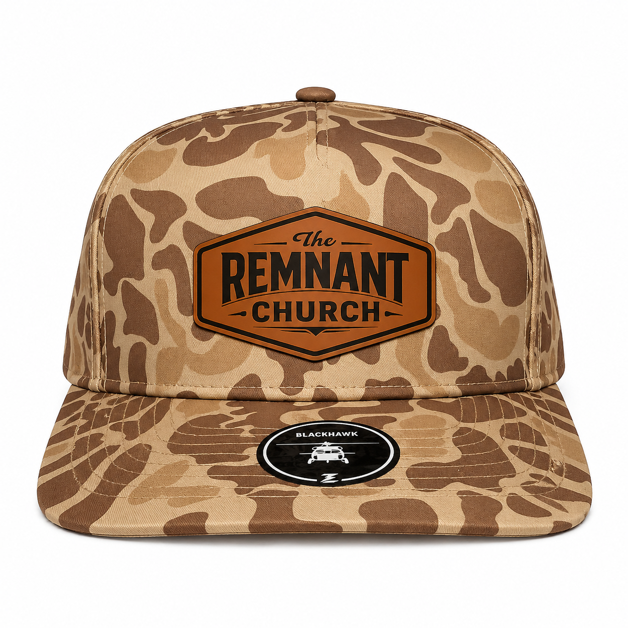 Remnant Camo Hat w/ Brown Badge