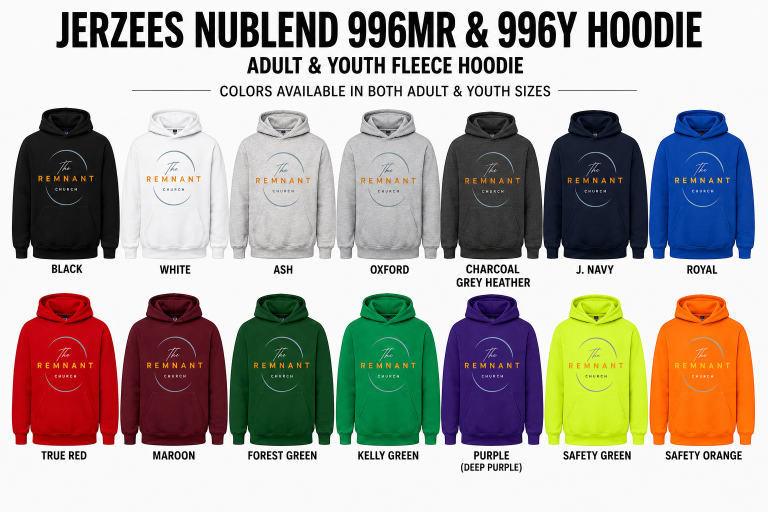 The Remnant Church Big Logo | Hoodie