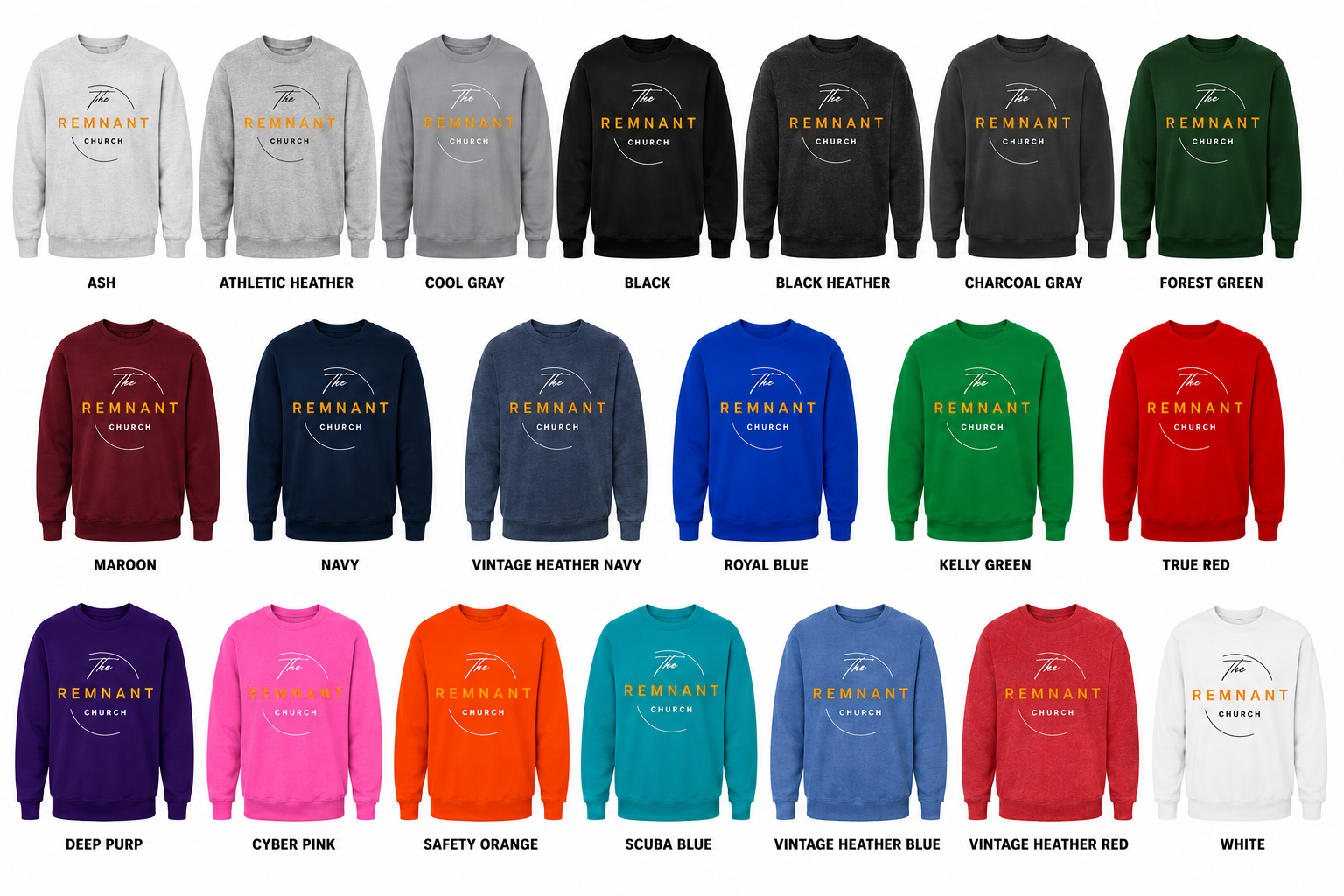 The Remnant Church Big Logo | Sweatshirts