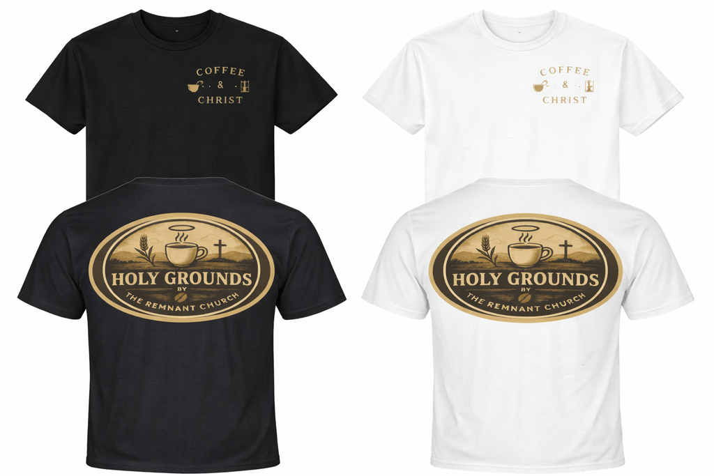 Coffee & Christ - Holy Grounds | Adult T-Shirts