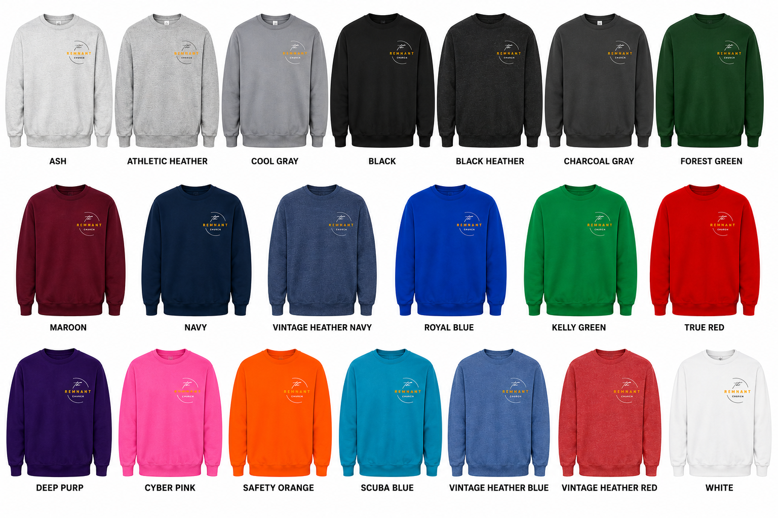 The Remnant Church Small Logo | Sweatshirts