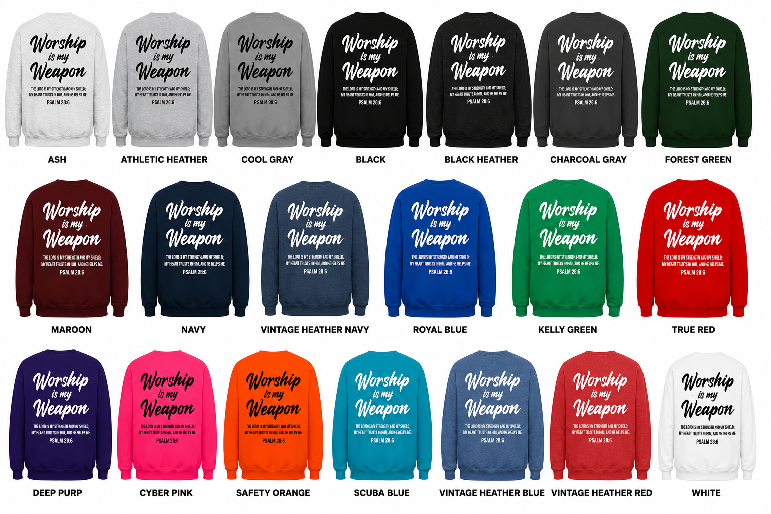 Worship is My Weapon | Sweatshirts