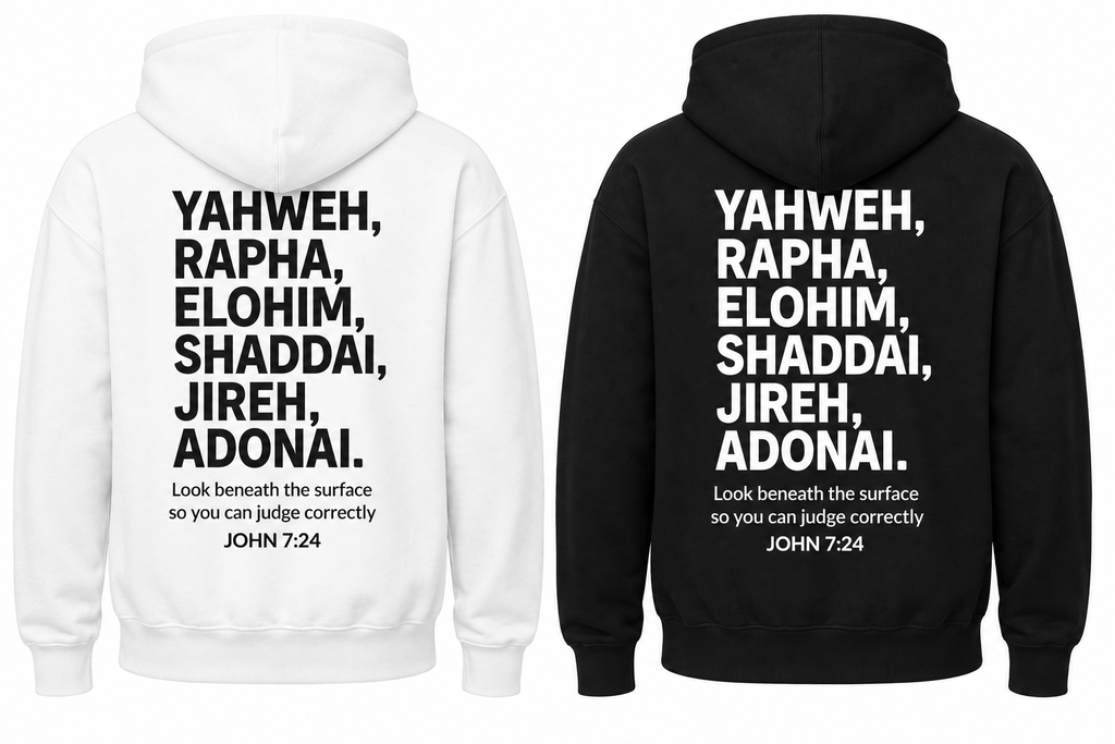 Yahweh, Rapha, Elohim, Shaddai, Jireh, Adonai | Hoodie