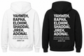 Yahweh, Rapha, Elohim, Shaddai, Jireh, Adonai | Hoodie