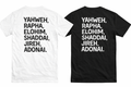 Yahweh, Rapha, Elohim, Shaddai, Jireh, Adonai | Youth T-Shirts
