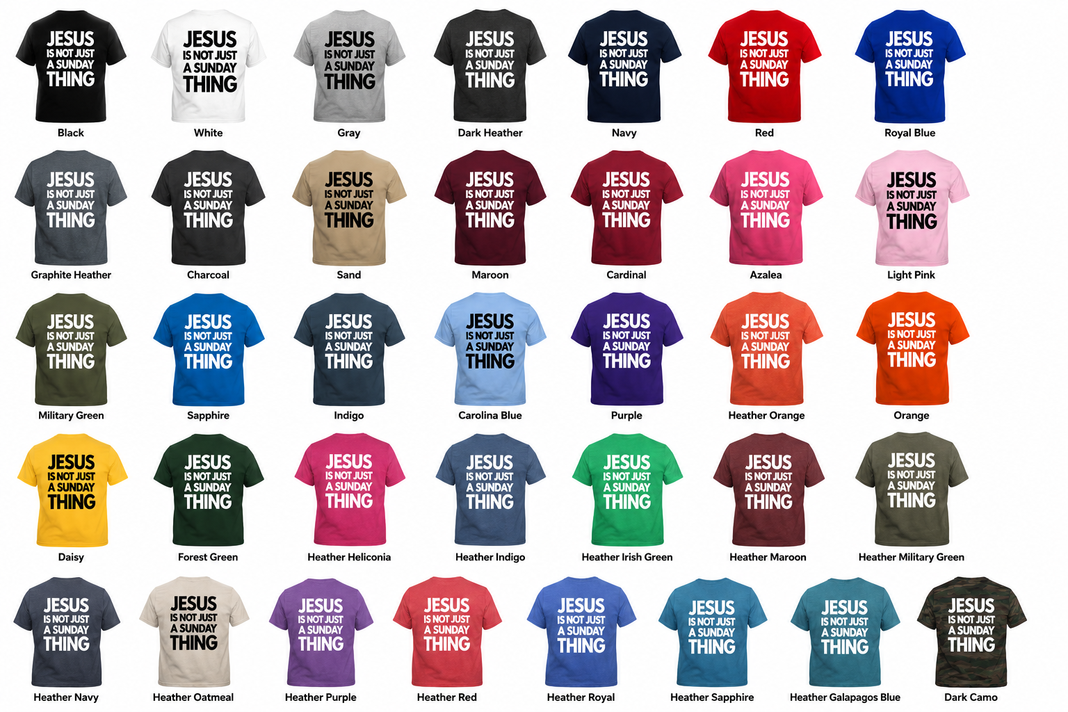 Jesus is not just for Sundays | Youth T-Shirts