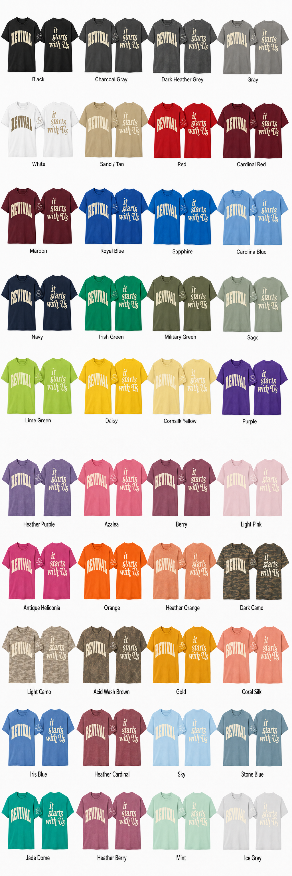 Revival - It Starts with Us | Gildan Softstyle | Adult T-Shirts