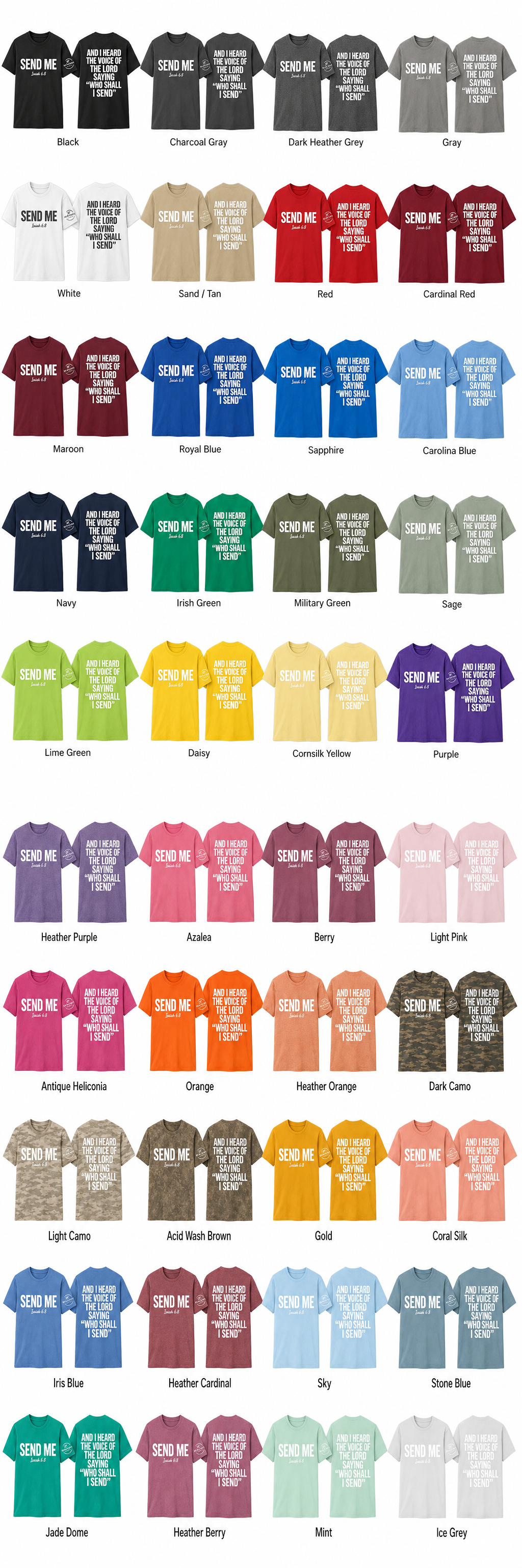 Who Shall I Send - Send Me | Gildan Softstyle | Adult T-Shirts